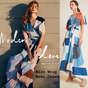miro wrap maxi dress